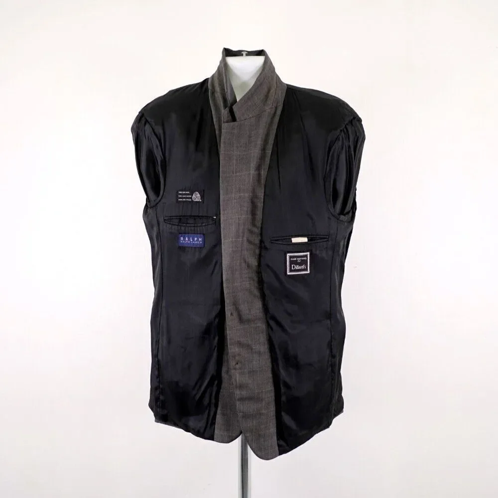 Jos A Bank Brown Tweed Wool‎ Bamboo Birdseye 42R Sport Coat 2 Button
